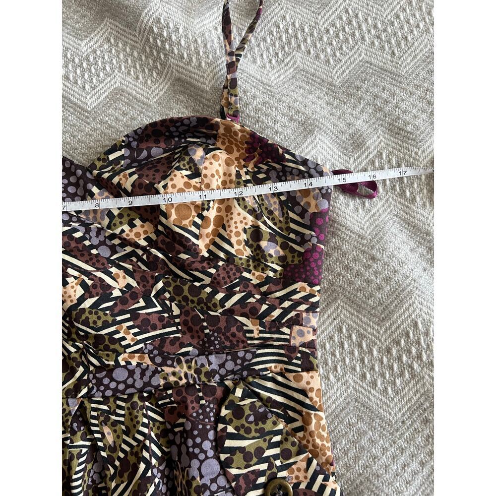 Anthropologie womens fei Tropical Floral Peplum Sweetheart Bustier resortwear - Picture 9 of 12